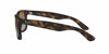 Picture of Ray-Ban RB4165 Justin Rectangular Sunglasses, Havana Rubber/Polarized Brown Gradient, 55 mm