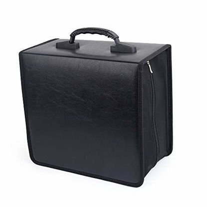 Picture of Siveit 400 Capacity CD/DVD Case Wallet VCD Storage Holder Booklet Album Box Binder(PU Black)