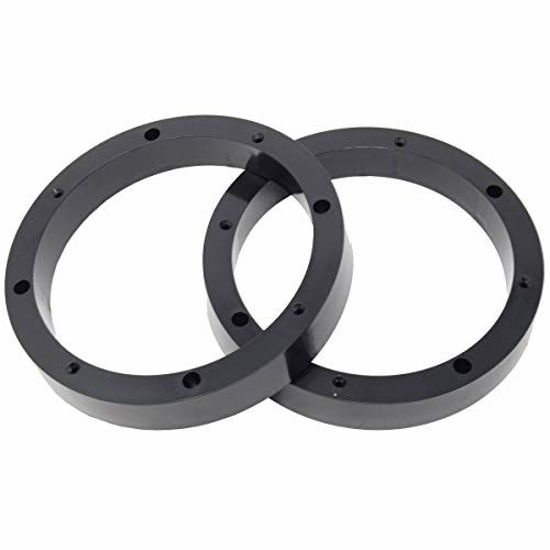 Picture of 1 Pair 6.5" Plastic Speaker Spacer Rings - Subwoofer Mid Range Custom Installation Mounting Adapter