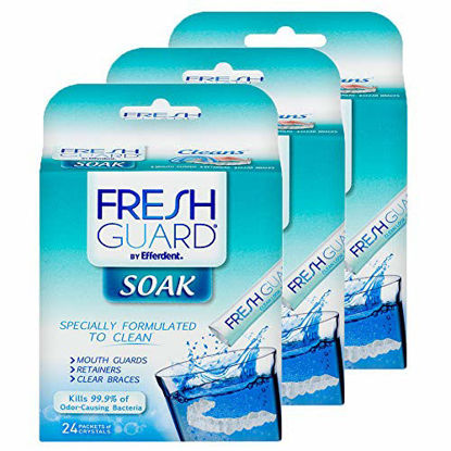 Picture of Fresh Guard Soak by Efferdent, Cleans Guards & Retainers, 24 count (3 Pack)