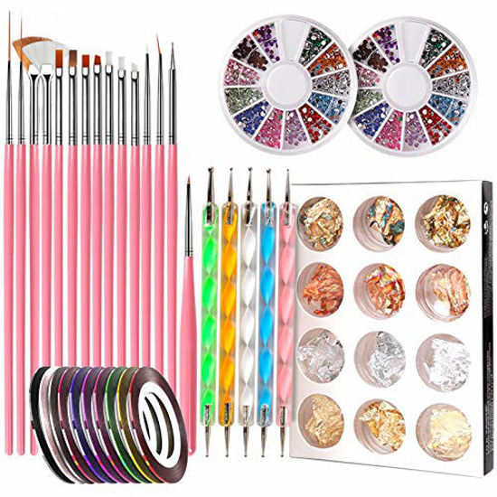 FAMEZA Nail Art Design Tools, 5pcs Nail Dotting Pen Tool Nail Art Tip Dot  Paint Manicure kit : Amazon.in: Beauty