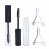 Picture of Pengxiaomei 2pcs 10ml Empty Mascara Tube with Eyelash Wand, Eyelash Cream Container Bottle with Funnels Transfer Pipettes