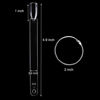 Picture of 150 Pcs Clear Nail Swatch Sticks with Ring, Fan Shape Nail Art Polish Display Tips, False Nail Sample Sticks, Nail Practice Color Display, Transparent Polish Board for Nail