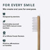 Picture of PLUS ULTRA Bamboo Toothbrush | PLUS ULTRA Logo Etched on Toothbrush Handle | Eco-Friendly and Biodegradable Toothbrush Handle with Dentist Designed Bristles | Soft Toothbrush and BPA Free