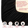 Picture of NTBAY Microfiber King Fitted Sheet, Wrinkle, Fade, Stain Resistant Deep Pocket Bed Sheet, Black