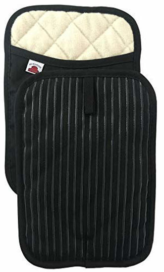 Picture of Big Red House Pot Holders, with The Heat Resistance of Silicone and Flexibility of Cotton, Recycled Cotton Infill, Terrycloth Lining, Set of 2 Black