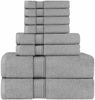 Picture of Utopia Towels Cool Grey, Towel Set, 2 Bath Towels, 2 Hand Towels, and 4 Washcloths, 600 GSM Ring Spun Cotton Highly Absorbent Towels for Bathroom, Shower Towel, (Pack of 8)