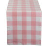 Picture of DII Buffalo Check Collection Classic Tabletop, Table Runner, 14x72, Pink & White