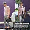Picture of Insulated Lunch Bag for Women/Men - Reusable Lunch Box for Office Work School Picnic Beach - Leakproof Cooler Tote Bag Freezable Lunch Bag with Adjustable Shoulder Strap for Kids/Adult - Charcoal