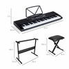 Picture of Best Choice Products 61-Key Beginners Electronic Keyboard Piano Set w/LED Screen, Recorder, 3 Teaching Modes, H-Stand, Stool, Headphones, Microphone