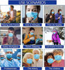 Picture of 2000 PCS Blue Wholesale Disposable Face Masks (40 Packs, 50pcs/Pack) - 3 Layers Face Masks Cup Dust Masks Bulk Wholesale Masks for Business 2000pcs Blue