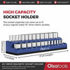 Picture of Magnetic Socket Holder | 1/4-inch Drive | METRIC | BLUE | Holds 26 Sockets | Premium Quality Tools Organizer | by Olsa Tools