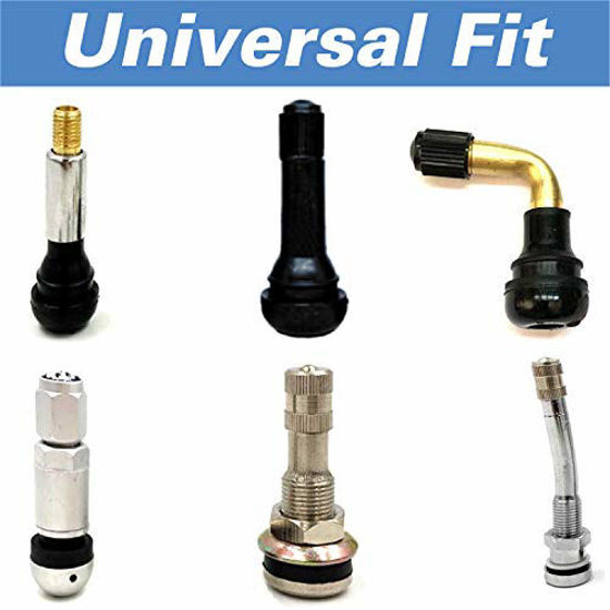 GetUSCart CKAuto Tire Valve Stem Caps, Black, 4 pcs/Pack, Anodized