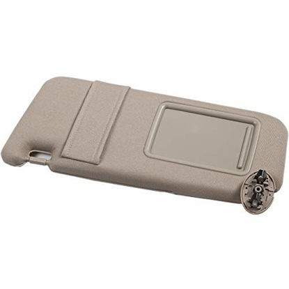 Picture of Ezzy Auto Beige Left Driver Side Sun Visor fit for Toyota Camry Without Sunroof 2007 2008 2009 2010 2011