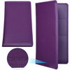 Picture of Wisdompro Car Registration and Insurance Documents Holder - Premium PU Leather Vehicle Glove Box Paperwork Wallet Case Organizer for ID, Driver's License, Key Contact Information Cards (Purple)
