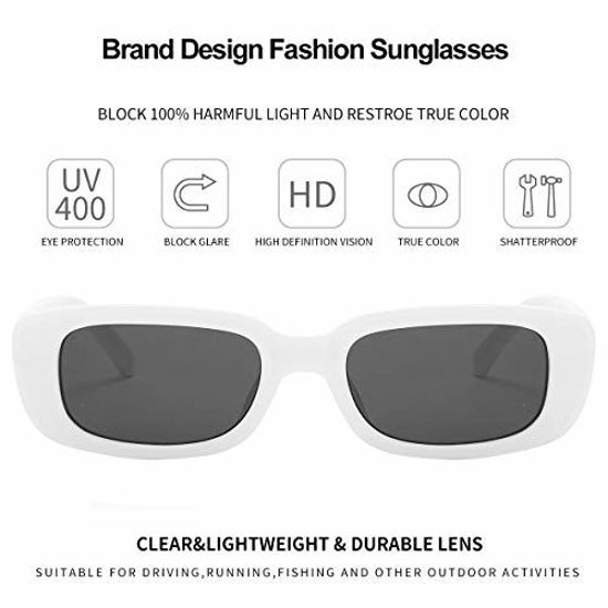 Picture of Dollger Rectangle Sunglasses for Women Retro Fashion Sunglasses UV 400 Protection Square Frame Eyewear