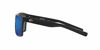 Picture of Costa Del Mar Men's Rincon Polarized Rectangular Sunglasses, Shiny Black/Grey Blue Mirrored Polarized-580G, 63 mm