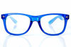 Picture of Transparent Blue Starburst Diffraction Glasses - for Raves, Festivals and More