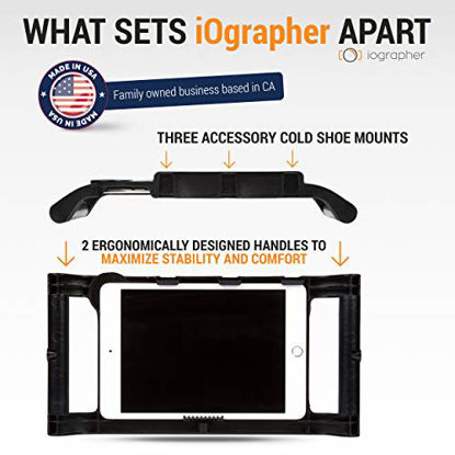 Picture of iOgrapher For Apple IPad 10.5 With Lens Ring - Video Tripod Mount For iPad 10.5 Air(3rd Gen) or Pro and 10.2 iPad 7th and 8th Gen- Add Lenses, Lights, Microphones Your Videos - Durable And Lightweight