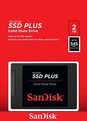 Picture of SanDisk SSD PLUS 2TB Internal SSD - SATA III 6 Gb/s, 2.5"/7mm, Up to 545 MB/s - SDSSDA-2T00-G26