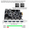 Picture of FebSmart 7-Ports USB 3.0 Superspeed 5Gbps PCI Express (PCIe) Expansion Card for Windows Server, XP, Vista,7,8,8.1,10 PCs-Build in Self-Powered Technology-No Need Additional Power Supply (FS-U7-Pro)