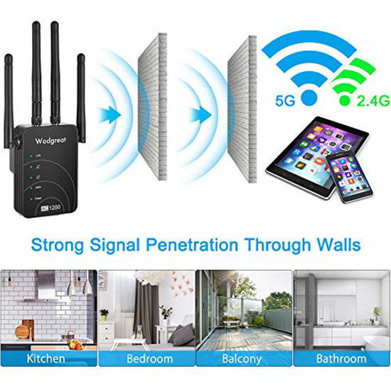 Wall Plug Wifi Blast for 360° Full Signal Coverage 300Mbps WiFi Range Extender Signal Booster Wireless High Speed Repeater with External High Gain Antenna white2 Work with Any Router & Alexa Device 