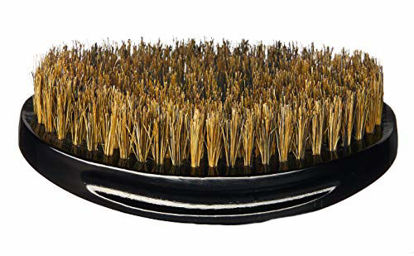Picture of RED by KISS 360 Power Wave X Bow Wow Premium Boar Bristles 100% Natural Medium Soft (Curved Palm Brush - BORP01)