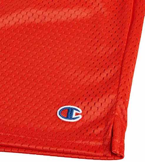 GetUSCart Champion Men s Long Mesh Short with Pockets Crimson Large