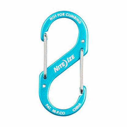 Picture of Nite Ize SBA2-03-R6, Aluminum, Blue Carabiner, 2