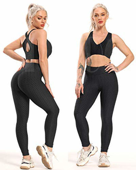 Thea Booty-Pop High Waisted Leggings - Black - Eleven Oaks Boutique