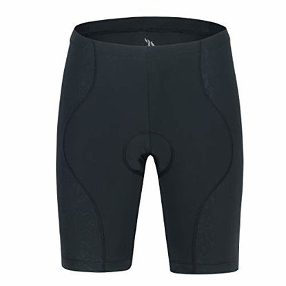 Picture of beroy Women Cycling Shorts with 4D Padding,Bike Shorts for Ladies(M Black)