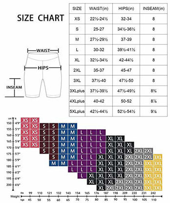 Picture of BALEAF Women's 8" Buttery Soft Biker Yoga Shorts High Waisted Workout Compression Pocketed Shorts Blue Size XXL