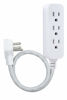 Picture of GE Designer 1 Ft. Power Strip, 3 Grounded Outlets, Flat Plug, Mini Cord, Premium, White , 45190