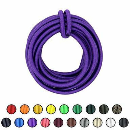 GetUSCart- SGT KNOTS Marine Grade Shock Cord - 100% Stretch, Dacron  Polyester Bungee for DIY Projects, Tie Downs, Commercial Uses (3/8, 10ft,  Purple)