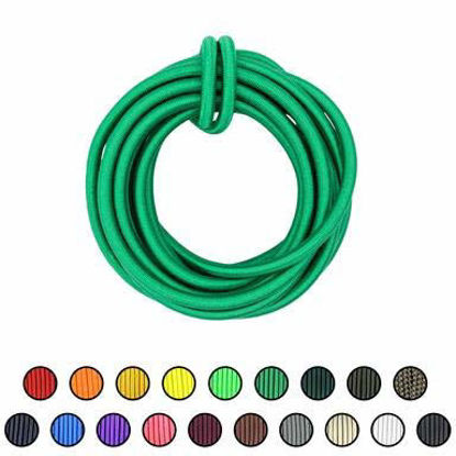 Picture of SGT KNOTS Marine Grade Shock Cord - 100% Stretch, Dacron Polyester Bungee for DIY Projects, Tie Downs, Commercial Uses (3/8", 500ft, KellyGreen)