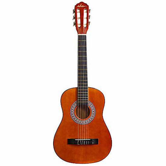 Picture of ADM Beginner Acoustic Classical Guitar 1/2 size 34 Inch Nylon Strings Wooden Guitar Bundle Kit with Carrying Bag & Accessories, Sunset