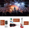Picture of Kithouse B6 Guitar Headphone Amp Mini Plug Guitar Amplifier Bluetooth Receiver Rechargeable For Electric Travel Pocket Guitar With Reverb/Chorus/Flanger/Overdrive/Wow Wah 5 Effects(Mahogany Color)