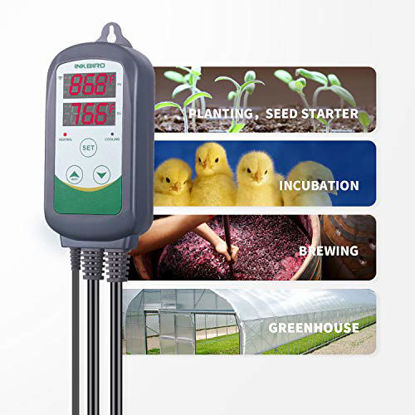 Picture of Inkbird WiFi ITC-308 Digital Temperature Controller Thermostat Remote Monitoring Controlling Home Brewing Fermentation Breeding Incubation Greenhouse