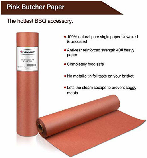 GetUSCart Pink Kraft Butcher Paper Roll 18" x 2100" (175 ft) Food
