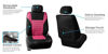 Picture of FH Group FB068102 Premium 3D Air Mesh Seat Covers Pair Set (Airbag Compatible) w. Gift, Pink/Black Color- Fit Most Car, Truck, SUV, or Van