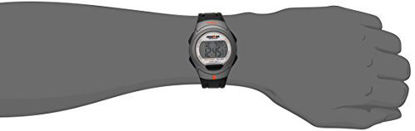 Picture of Timex Men's T5K607 Ironman Essential 10 Full-Size Black/Orange Resin Strap Watch