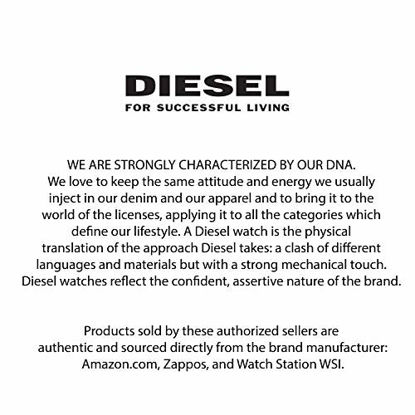 Picture of Diesel Men's Mega Chief Quartz Leather Chronograph Watch, Color: Brown/Black (Model: DZ4343)