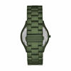 Picture of Michael Kors Men's Slim Runway Quartz Watch with Stainless Steel Strap, Green, 22 (Model: MK8715)