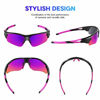 Picture of Polarized Sports Sunglasses for Men Women Youth Baseball Fishing Cycling Running Golf Motorcycle Tac Glasses UV400 (Pink)