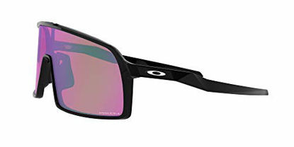 Picture of Oakley Men's OO9406 Sutro Rectangular Sunglasses, Polished Black/Prizm Snow Jade, 137 mm