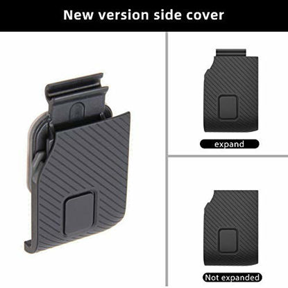 Picture of ParaPace Replacement Side Door for GoPro Hero 6 5 Black USB-C HDMI Case Side Cover Repair Part Camera Accessories(Gray)