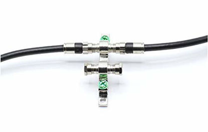 Picture of 40' Feet, White RG6 Coaxial Cable (Coax Cable) with Connectors, F81 / RF, Digital Coax - AV, Cable TV, Antenna, and Satellite, CL2 Rated, 40 Foot