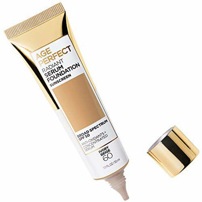 Picture of L'Oreal Paris Age Perfect Radiant Serum Foundation with SPF 50, Ivory Beige, 1 Ounce