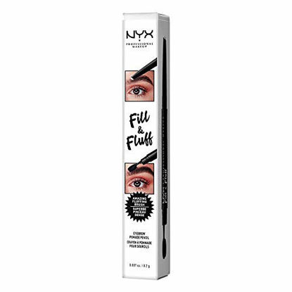 Picture of NYX PROFESSIONAL MAKEUP Fill & Fluff Eyebrow Pomade Pencil, Clear