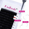 Picture of Classic Lash Extensions 8-25mm Available FADLASH C D Curl Eyelash Extension .07 .10 .12 .15 .18 .20 .25mm Silk Classic Eyelash Extensions Supplies (0.20-D, 10mm)